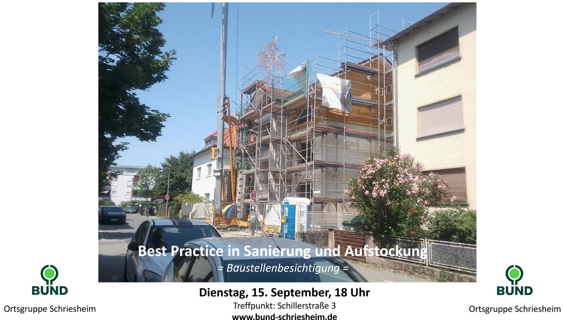Veranstaltung Schillerstraße 3 am 15.09.2026